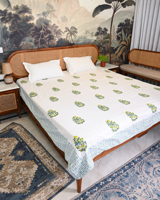 Rangrez Hand Block Printed Cotton Dohar AC Blanket