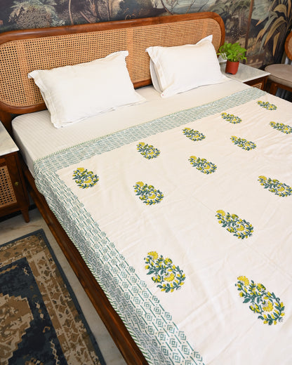 Rangrez Hand Block Printed Cotton Dohar AC Blanket