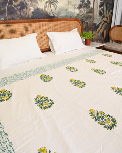 Rangrez Hand Block Printed Cotton Dohar AC Blanket