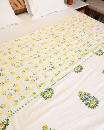 Rangrez Hand Block Printed Cotton Dohar AC Blanket
