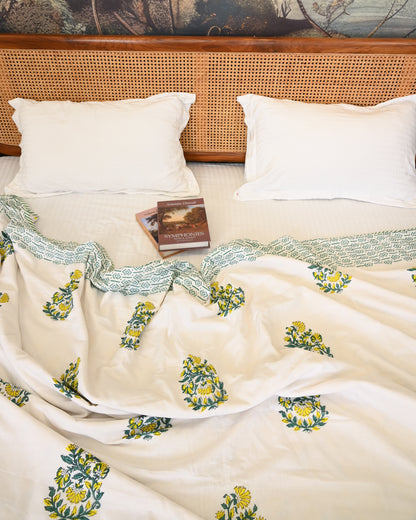 Rangrez Hand Block Printed Cotton Dohar AC Blanket