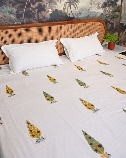 Jharokha Hand Block Printed Cotton Dohar AC Blanket