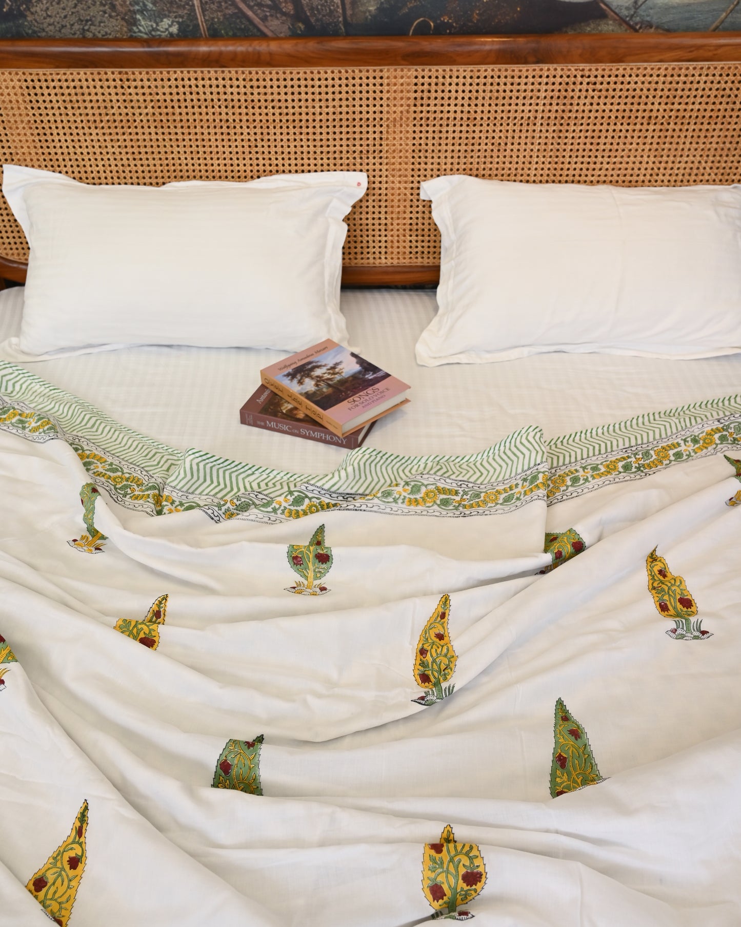 Jharokha Hand Block Printed Cotton Dohar AC Blanket