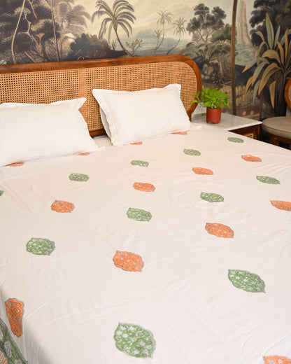 Pichwai Hand Block Printed Cotton Dohar AC Blanket