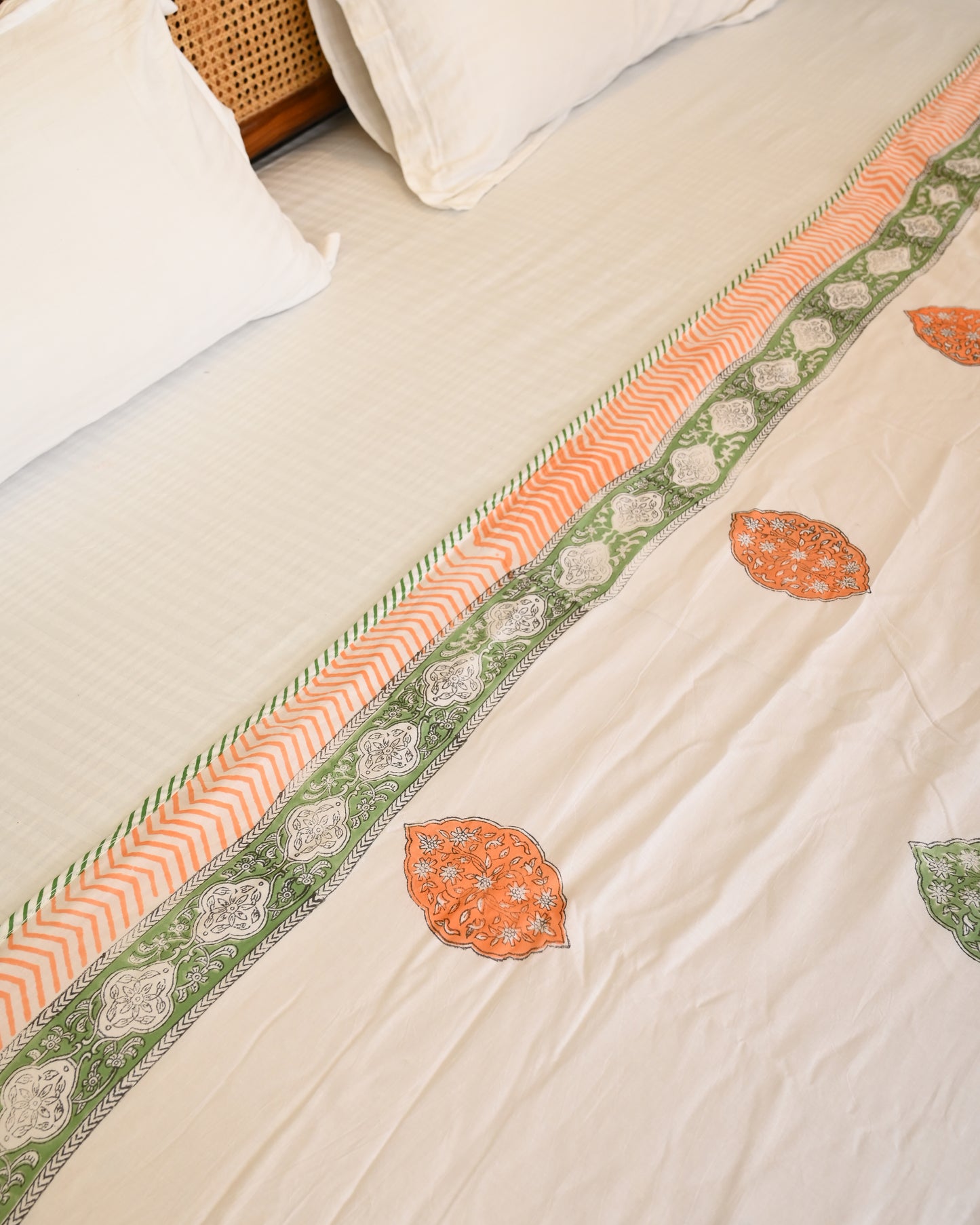 Pichwai Hand Block Printed Cotton Dohar AC Blanket