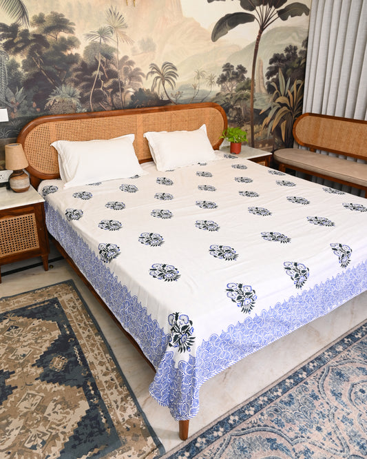 Patola Hand Block Printed Cotton Dohar AC Blanket