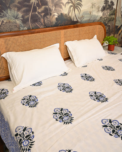 Patola Hand Block Printed Cotton Dohar AC Blanket