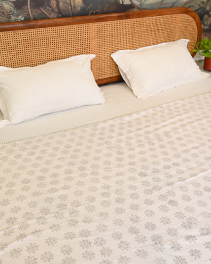 Sanjhi Hand Block Printed Cotton Dohar AC Blanket