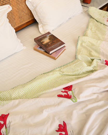 Kavya Hand Block Printed Cotton Dohar AC Blanket