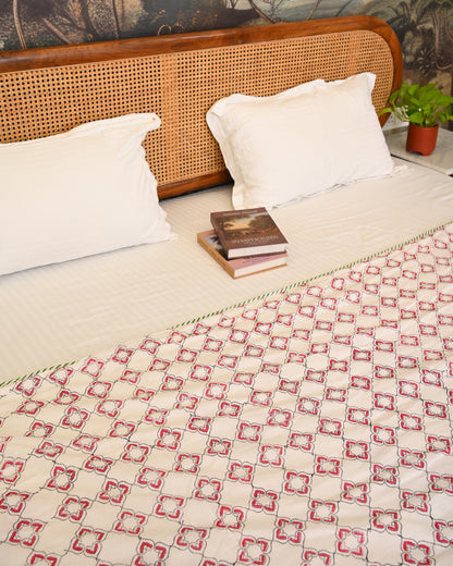 Kavya Hand Block Printed Cotton Dohar AC Blanket