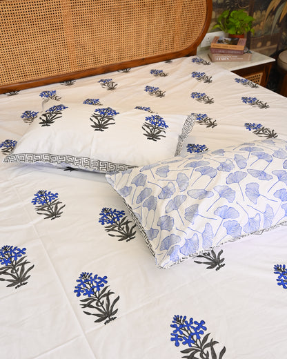 Gulbahar Premium Hand Block Printed Cotton Bedsheet