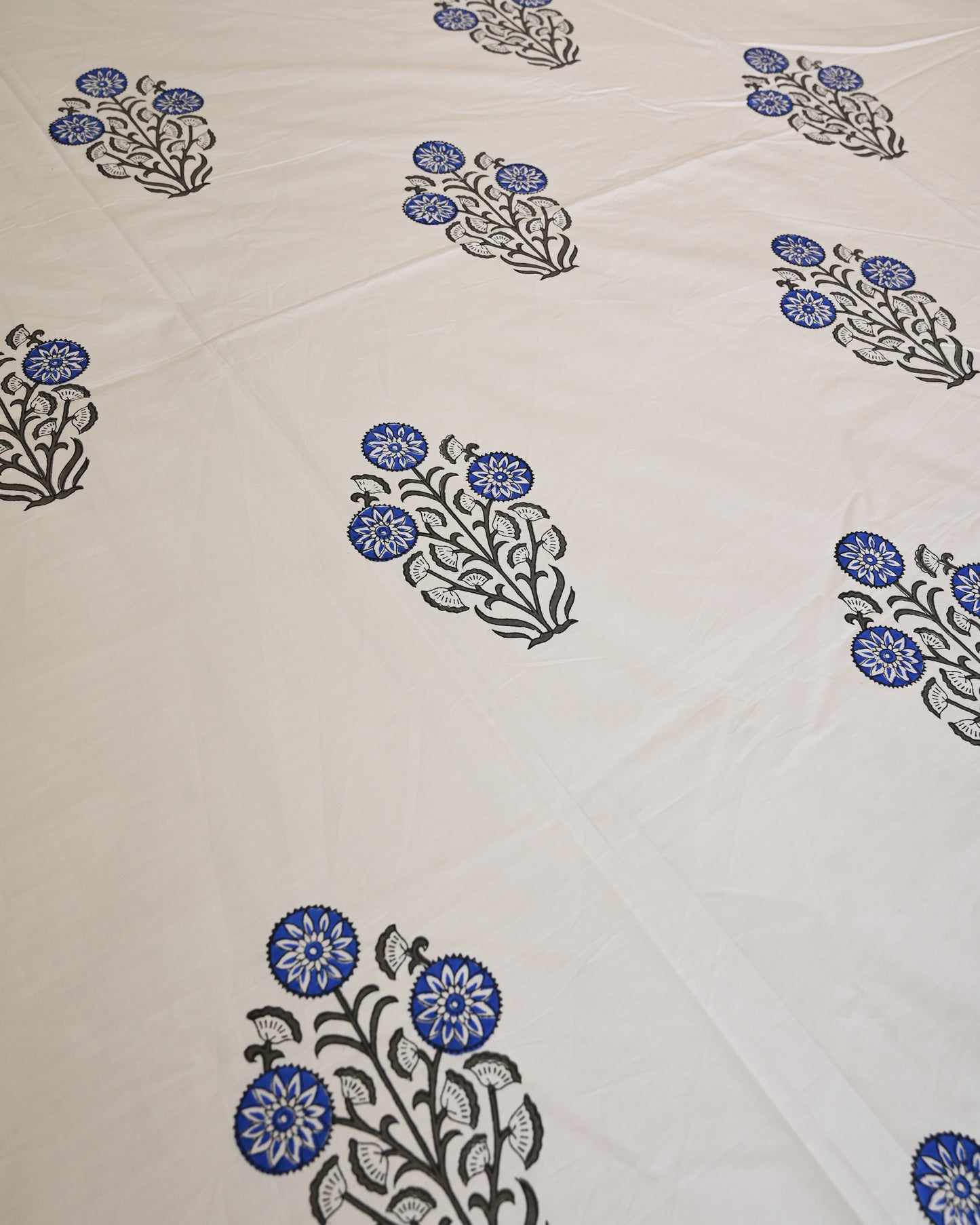 Kesar Bagh Premium Hand Block Printed Cotton Bedsheet