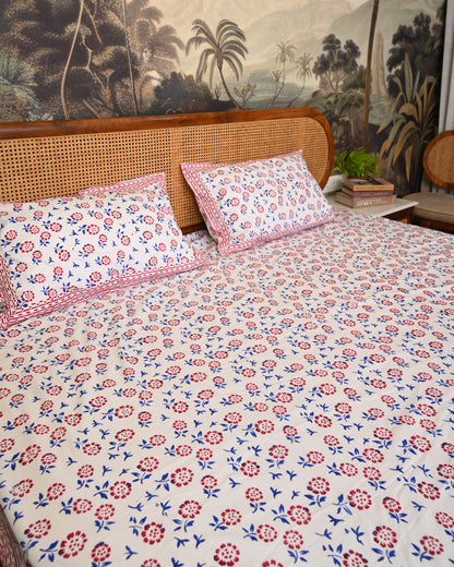 Meher Premium Hand Block Printed Cotton Bedsheet