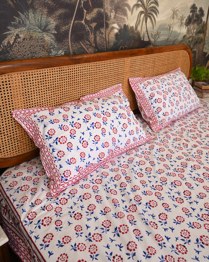 Meher Premium Hand Block Printed Cotton Bedsheet