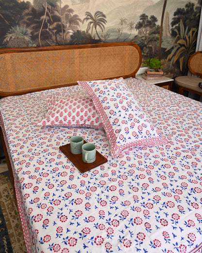 Meher Premium Hand Block Printed Cotton Bedsheet