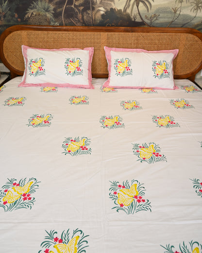 Aabha Premium Hand Block Printed Cotton Bedsheet