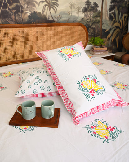 Aabha Premium Hand Block Printed Cotton Bedsheet