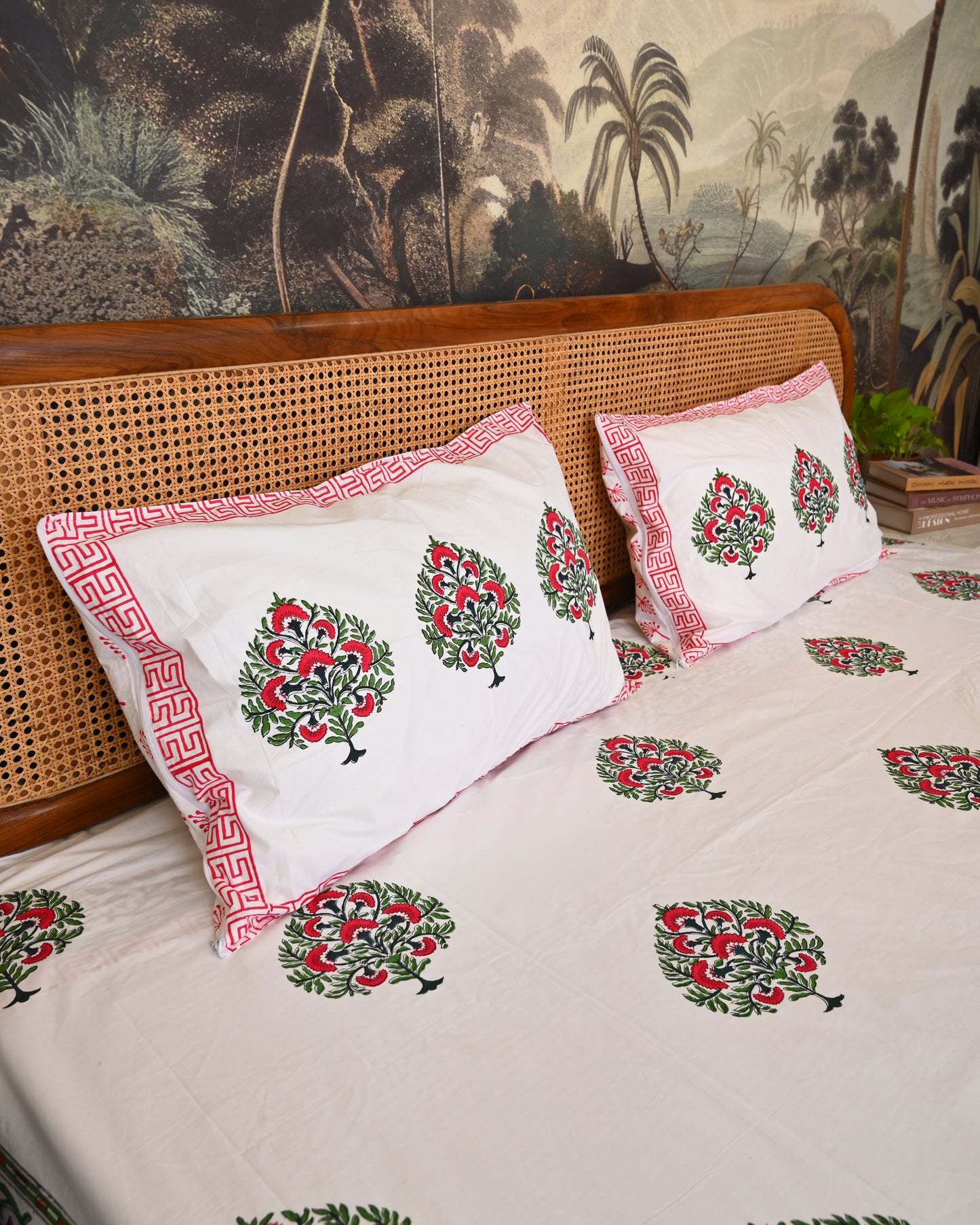 Taraang Premium Hand Block Printed Cotton Bedsheet