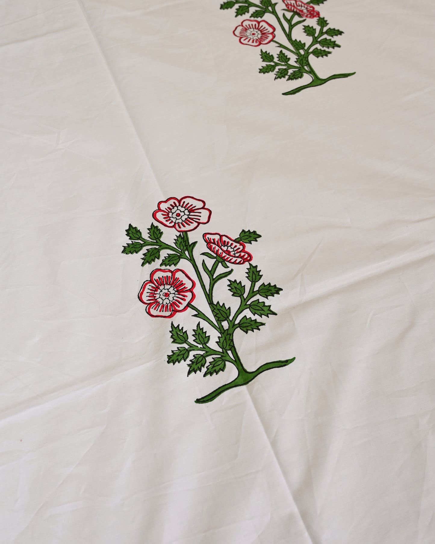 Kavya Premium Hand Block Printed Cotton Bedsheet