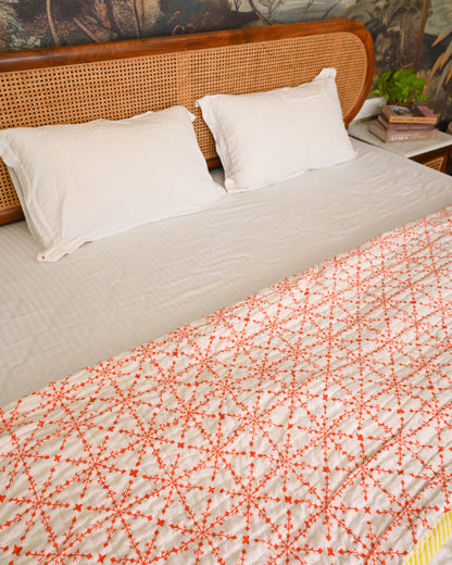 Nirav Hand Block Printed Mulmul Cotton Quilt