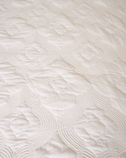 Kusum Hand Block Printed Quilted Bedcover Set